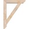 Ekena Millwork Traditional Slat Smooth Bracket w/ Offset Brace, Douglas Fir, 5 1/2"W x 26"D x 34"H BKT0604X26X34TRA06SDF - alternate 4